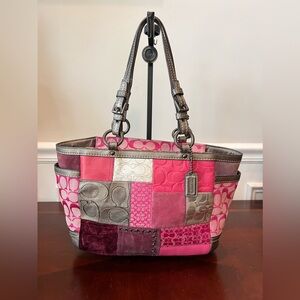 Vintage Y2K Patchwork Coach Bag